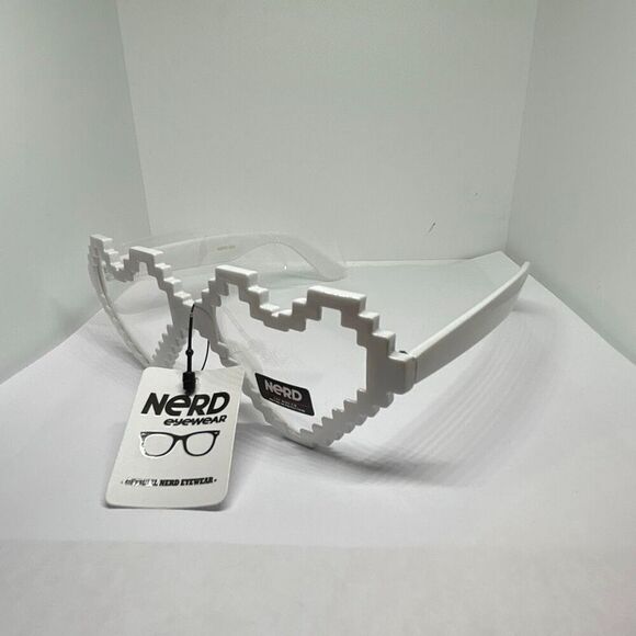 Nerd Eyewear Pixel Heart Glasses – UV400 Protection 😎❤️✨ - Picture 1 of 3